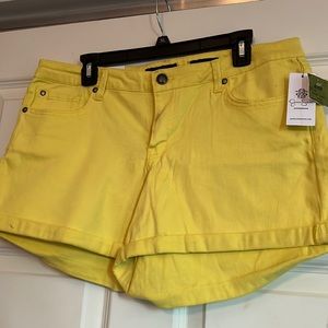 NWT Yellow Jessica Simpson Short Size 32